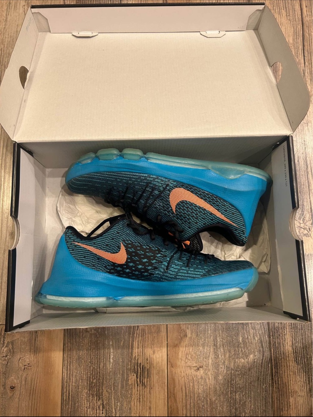 Nike KD’s Blue and Orange sneakers